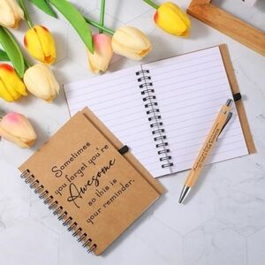 Inspirational Spiral Notebook & Pen Set, New